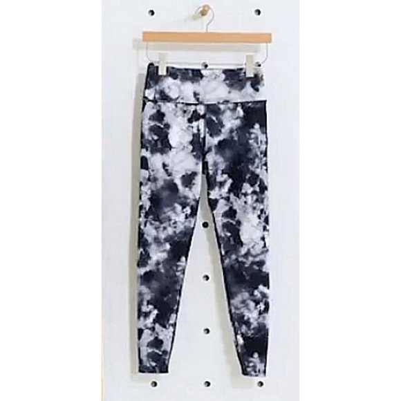 Soulcycle Tie-Dye Contour Stitch Tights Skinny Run - Picture 7 of 11